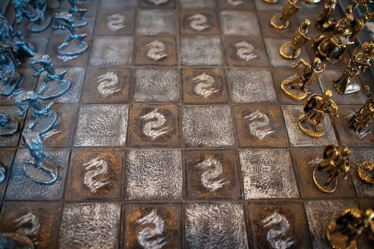 White Gold Chess Image