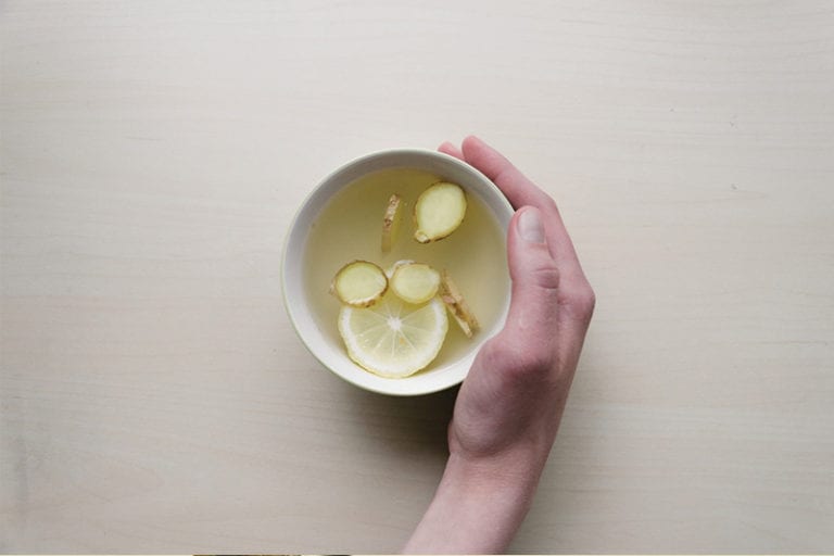 Cup With Lemon Image