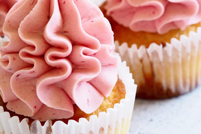 Closeup of cupcakes